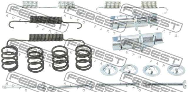 Комплект NISSAN Teana (06-) монтажный колодок тормозных задних барабанных FEBEST 0204-J32R-KIT FEBEST