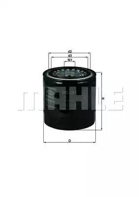 Фильтр масляный OC294 OC294 MAHLE KNECHT