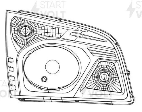 Фара для а/м ГАЗель NEXT правая "STARTVOLT" SHL 0302R START VOLT