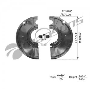 Защита тормозная 420x180/200mm, SAF, комплект 600.164 MANSONS