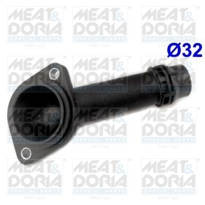 Фланец VW Passat (03-05) AUDI A4 (99-02) SKODA Superb (02-08) системы охлаждения 93110 MEAT DORIA