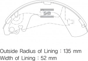 Колодки барабанные Hyundai H-1/Plaza/Starex 2.0/2.4/2.5TD 96 SA099 SA099 SANGSIN