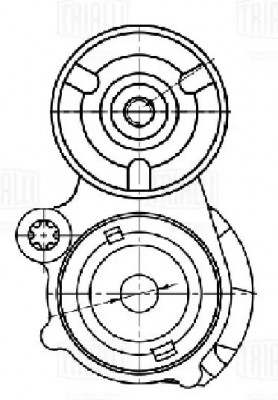 ролик натяжной с механизмом натяжения!\ Ford Kuga 08>, Volvo S40 2.4i/2.5i 04> CM 5722 TRIALLI