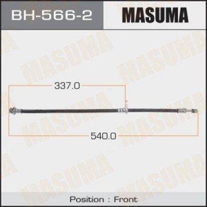 шланг тормозной передний левый!\ Suzuki Grand Vitara II 05> BH-566-2 MASUMA