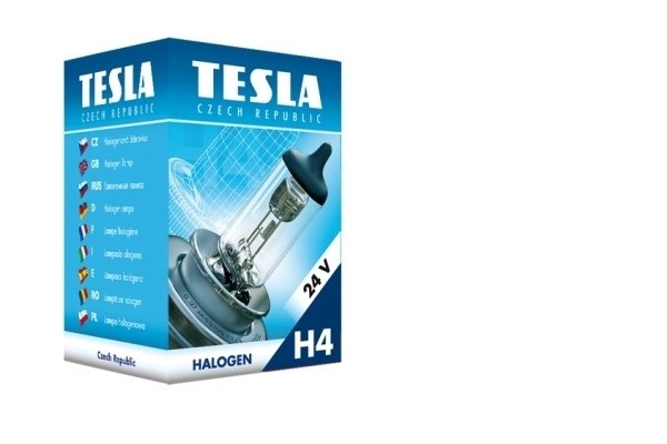 лампа! H4, 24V, 75/70W, P43t галогенная\ B10402 TESLA