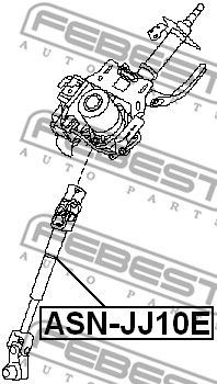 Вал карданный рулевой NISSAN QASHQAI+2 JJ10E 2008.08-2013.12  ASN-JJ10E ASN-JJ10E FEBEST