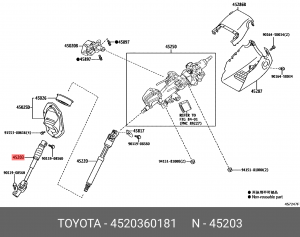 TOYOTA LAND CRUISER (150)-PRADO (2009>) 45203-60181 TOYOTA
