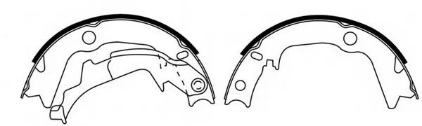 Колодки барабанные HYUNDAI i20 09- BS11010 BS11010 SB NAGAMOCHI