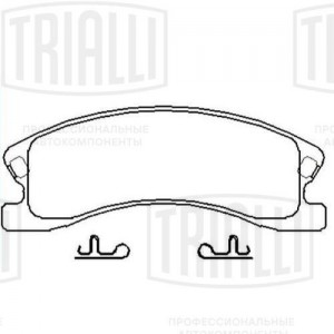 Колодки торм. Jeep Grand Cherokee II (99-) диск. перед. (PF 4237) PF4237 TRIALLI