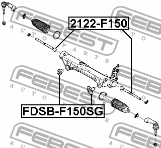 Тяга рулевая 2122-F150 2122-F150 FEBEST