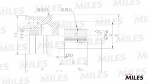 ШРУС наружный SUZUKI BALENO 1.5 02- (с ABS) (GKN 305464) GA20428 GA20428 MILES