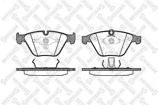 857 00=571990B !колодки дисковые п.\ BMW E65/E66 3.5i/4.5i/3.0D/4.0D 01> 868-000B-SX STELLOX