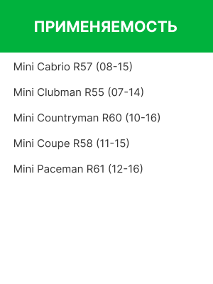Фильтр воздушный MINI Cooper (R55,R56,R57,R58,R60,R61) (дв.N16) RAF FILTER AF144 RAF FILTER