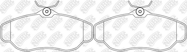 Колодки тормозные LAND ROVER Range Rover (94-02),Discovery (05-09) передние (4шт PN0295 NIBK