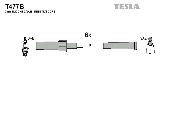 к-кт проводов!\ Chrysler Voyager 3.3/3.8i 00> T477B TESLA