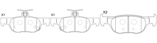 Колодки тормозные BP25013 BP25013 SB NAGAMOCHI