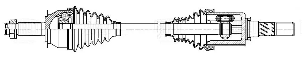 Привод задний левый AR 1605 TRIALLI