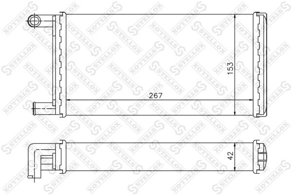 радиатор печки !\ MB 601/602 2.3-3.0D <96 10-35067-SX STELLOX