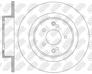 Диск тормозной GEELY Coolray,Belgee X50 задний (перфорированный) (1шт.) NIBK RN2310DSET NIBK