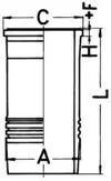 Гильза цилиндра 89834110 KS Iveco 89834110 KOLBENSCHMIDT