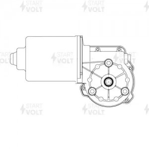 Моторедуктор стеклооч. для а/м Fiat Grande Punto (05-)/Linea (05-) (перед.) (VWF VWF 2104 START VOLT