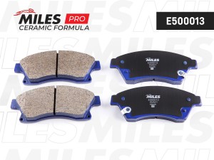 Колодки тормозные передние (Смесь CERAMIC серия PRO) CHEVROLET CRUZE/OPEL ASTRA  E500013 MILES