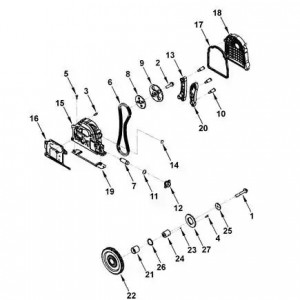 Направляющая цепи левая 3302 дв.Cummins ISF 2.8 (5262516) (Haffen) 0317 HAFFEN