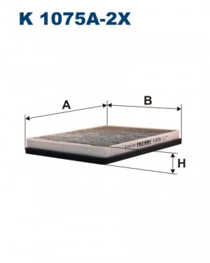 Фильтр воздушный салона BMW (E39) угольный FILTRON K1075A2X FILTRON