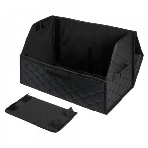 Органайзер в багажник "AIRLINE" (55х30х35 см) стёганный ромб, черный ADSO003 AIRLINE