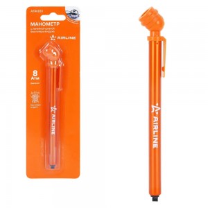 Манометр "AIRLINE" (с линейной шкалой 8 ATM без потерь воздуха) ATRK833 AIRLINE