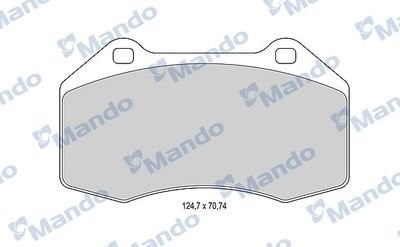 Колодки тормозные MAZDA 3 (13-) передние (4шт.) MANDO MBF015987 MANDO