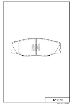 Колодки тормозные дисковые пер. TOYOTA CROWN D2067H D2067H MK KASHIYAMA