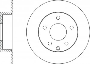 Диск тормозной задний MITSUBISHI ASX 10-/OUTLANDER 06- RN1402 RN1402 NIBK
