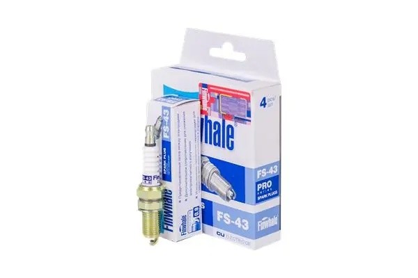 Свеча зажигания (компл. 4шт./цена за 1шт.) 1.0-1.2L Aveo, Spark(10-), Cobalt, Ge FS43 FINWHALE