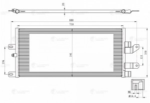 радиатор кондиционера!\ Scania 5 P-series 04> LRAC 3104 LUZAR