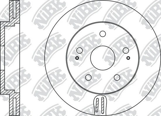 Диск тормозной TOYOTA Avensis (03-08) передний (1шт.) NIBK RN1318 NIBK
