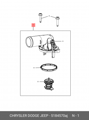 Термостат 05184570AJ CHRYSLER