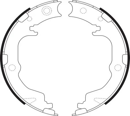 Колодки стояночного тормоза MITSUBISHI ASX 10-/LANCER 08-/OUTLANDER 06-12 BS2300 BS23001 SB NAGAMOCHI