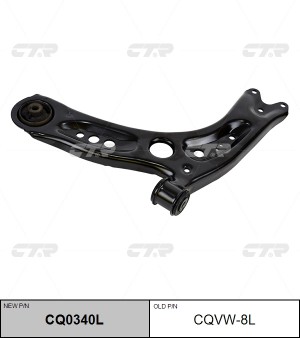 Рычаг подвески VOLKSWAGEN Golf 2012 ~ / T-Roc 2017 ~ SKODA Octavia / Leon 2012 ~ CQ0340L CTR