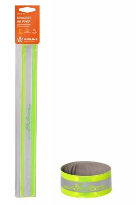 Браслет сигнальный AIRLINE зеленый 3 х 30 см ARW-B-05 AIRLINE
