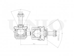 Стойка стабилизатора задняя SSP-50089 UNIO