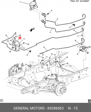 Шланг 84286063 84286063 GENERAL MOTORS