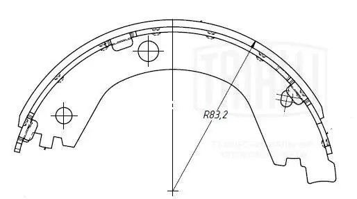 Колодки тормозные ГАЗель Next-C41R92 дв.CUMMINS ЕВРО-5 стояночного тормоза компл GF 4406 TRIALLI