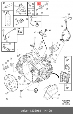 УПЛОТНИТЕЛЬНОЕ КОЛЬЦО/O-RING 1233068 1233068 VOLVO