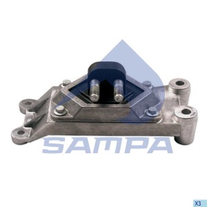 подушка двигателя! (мр) задняя правая 132x369x130 RVI Magnum 080070 SAMPA