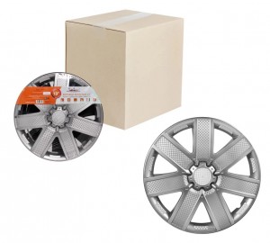 Колпаки колесные 13 Гелакси, серебристый, карбон, компл. 2 шт.  AWCC-13-14 AWCC-13-14 AIRLINE