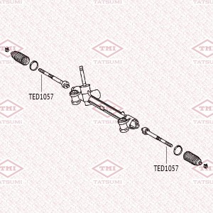 тяга рулевая!\ TOYOTA Yaris 05> TED1057 TATSUMI