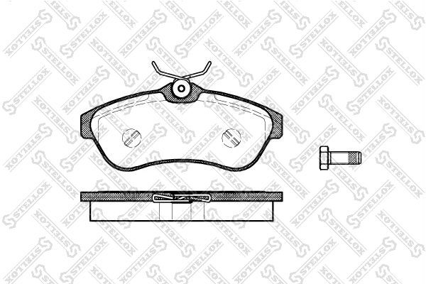 880 00=FDB1543=573084B !колодки дисковые п.\ Citroen C3 1.6i 16V/1.4HDi 02> 891-000-SX STELLOX