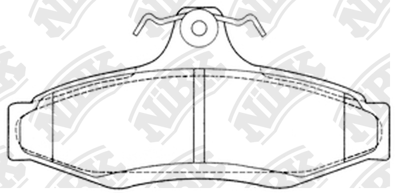Колодки тормозные дисковые PN0424 PN0424 NIBK