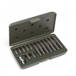 Набор бит торкс (15 пр.) L=30мм,75мм- Т20-Т55, держатель бит 1/2"-3/8" /ДЕЛО ТЕХ 626295 DELO TEHNICI